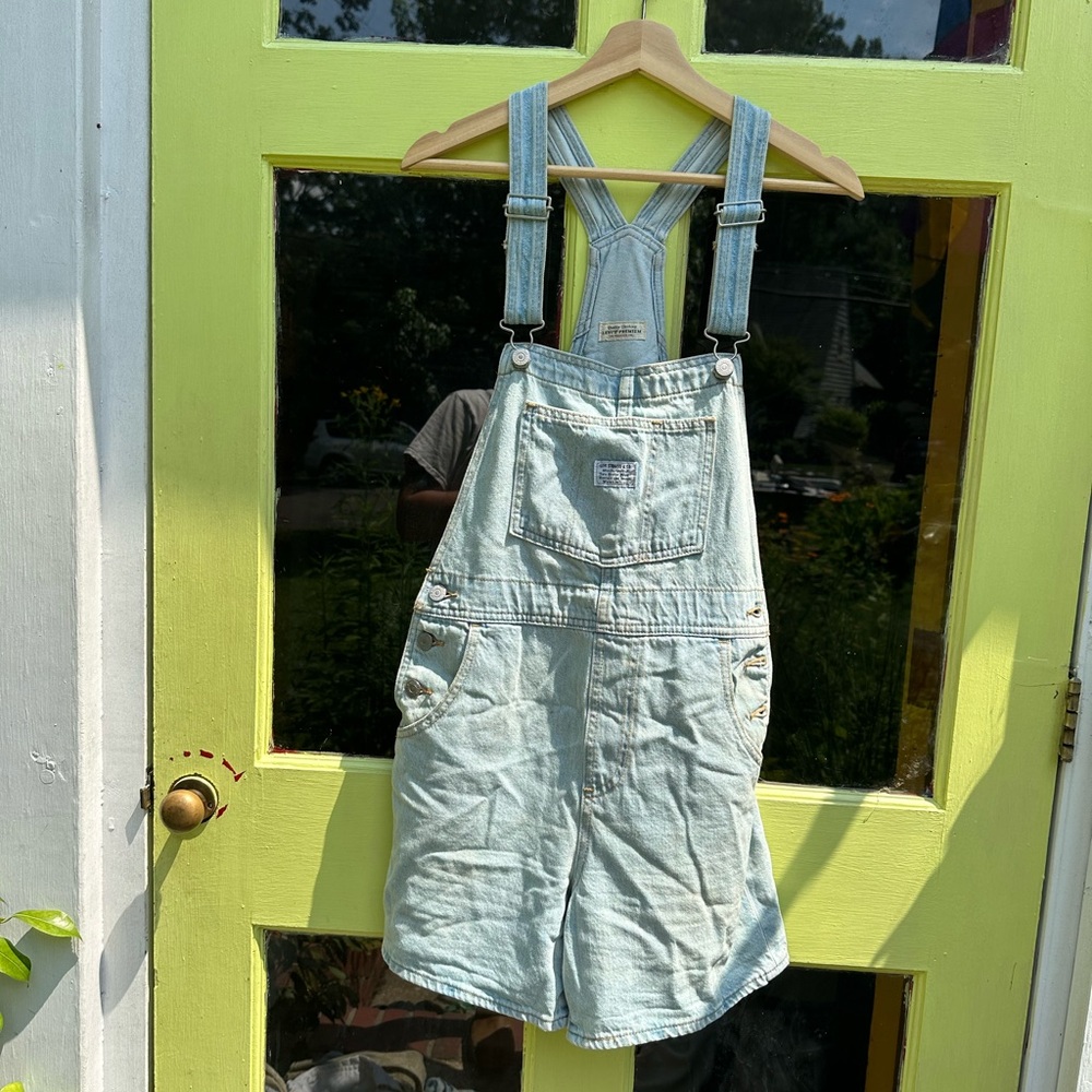 Levi’s Light Blue Denim Overalls (shorts)